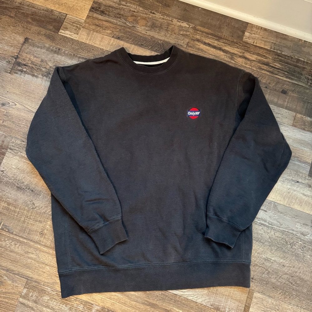 OnlyNY Black crew neck sweatshirt logo